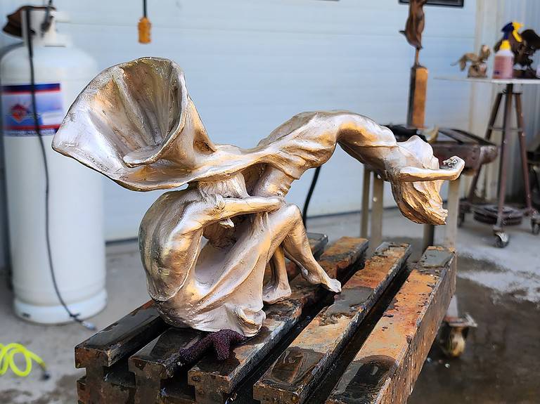 Laura Teste Contemporary Bronze Figurative Pas de Deux