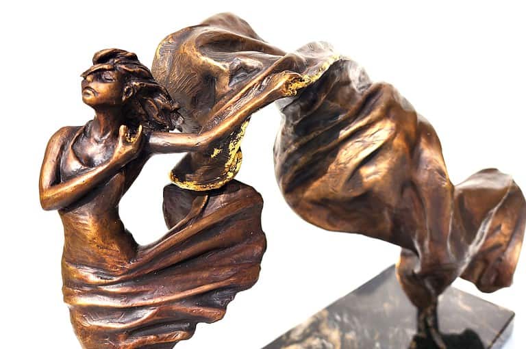 Laura Teste Bronze Contemporary Sculpture Aria pf Poets Time Series