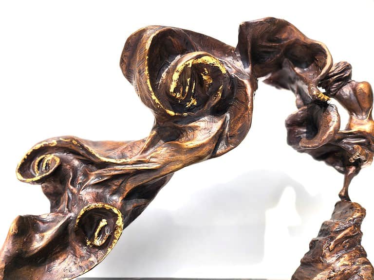 Laura Teste Bronze Contemporary Sculpture Aria pf Poets Time Series