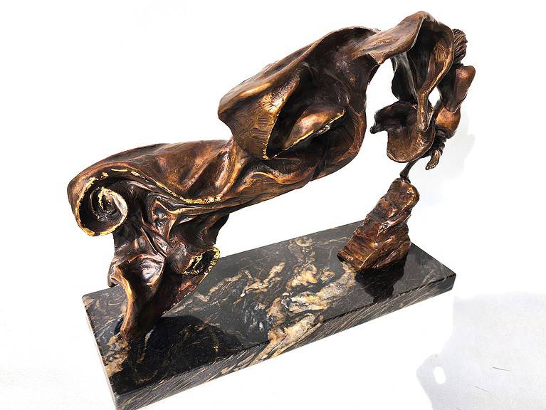 Laura Teste Bronze Contemporary Sculpture Aria pf Poets Time Series
