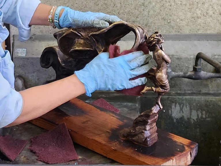 Laura Teste Bronze Contemporary Sculpture Aria pf Poets Time Series