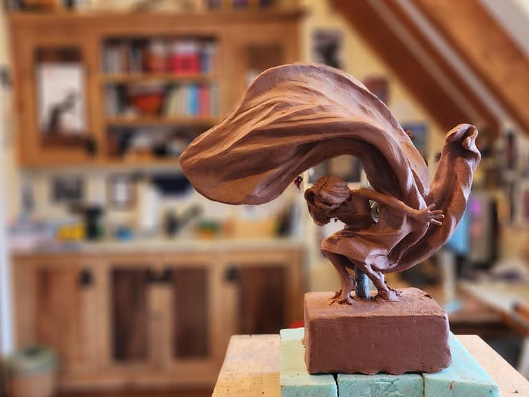 Laura Teste Contemporary Bronze Sculpture Touch and Go