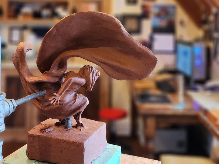 Laura Teste Contemporary Bronze Sculpture Touch and Go