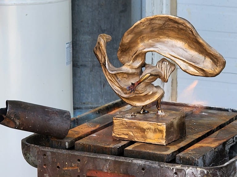 Laura Teste Contemporary Bronze Sculpture Touch and Go