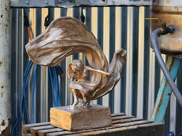 Laura Teste Contemporary Bronze Sculpture Touch and Go