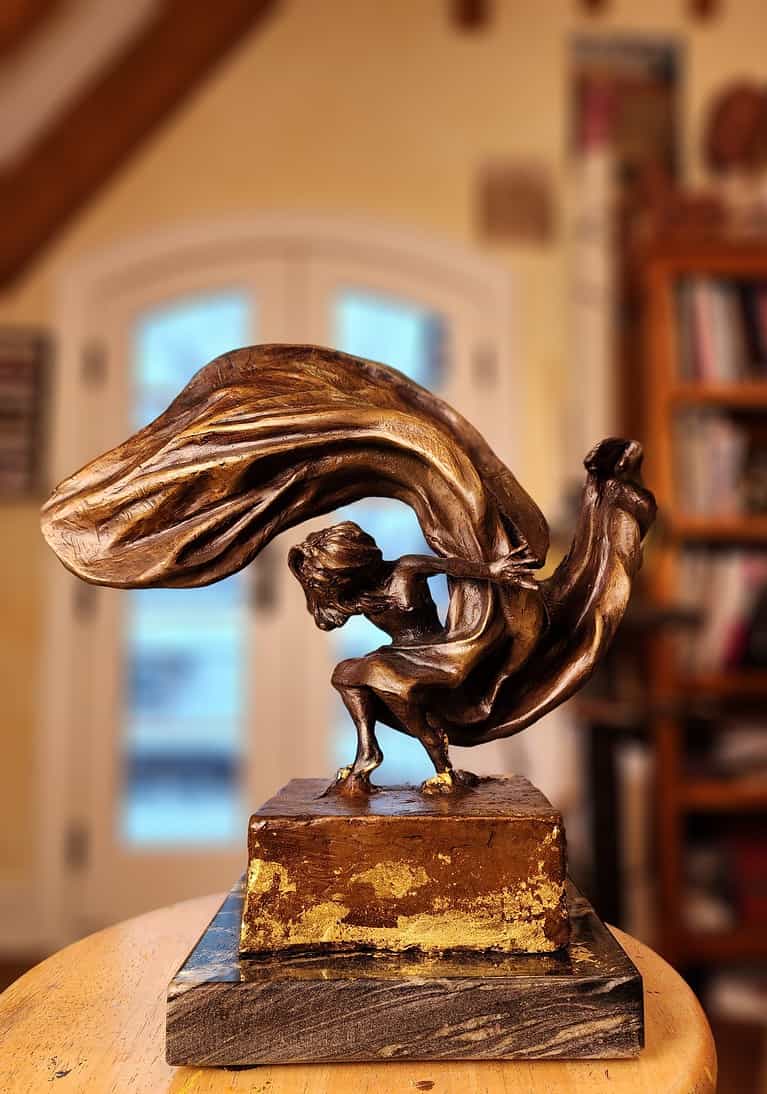 Laura Teste Contemporary Bronze Sculpture Touch and Go