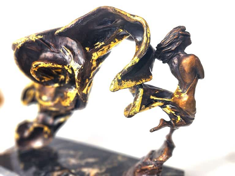 Laura Teste Bronze Contemporary Sculpture Aria pf Poets Time Series