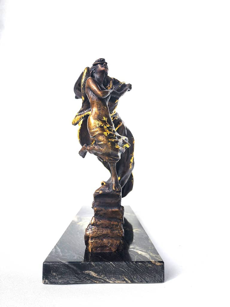 Laura Teste Bronze Contemporary Sculpture Aria pf Poets Time Series