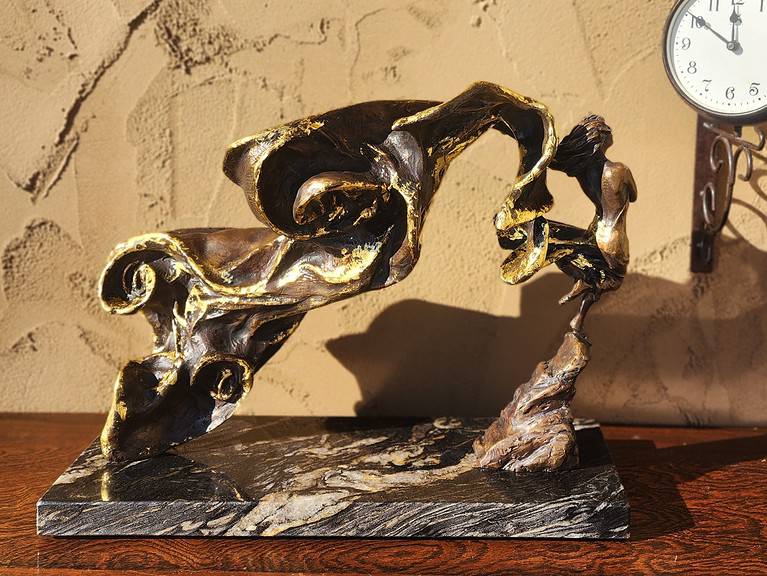 Laura Teste Bronze Contemporary Sculpture Aria pf Poets Time Series