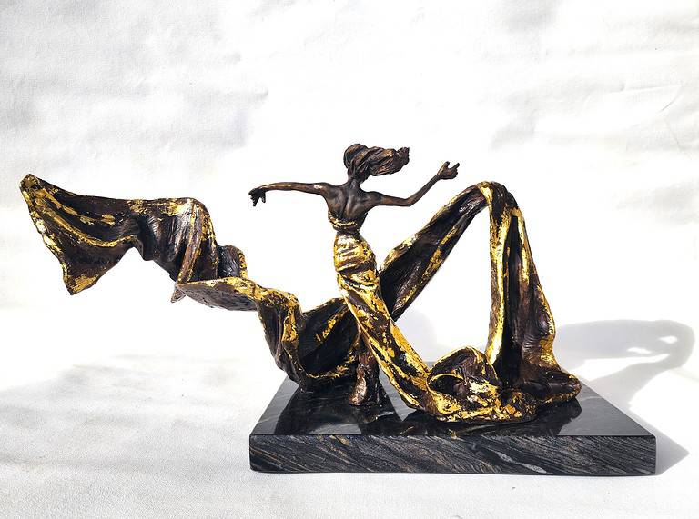 Laura Teste Contemporary Bronze Sculpture Timekeeper Opus