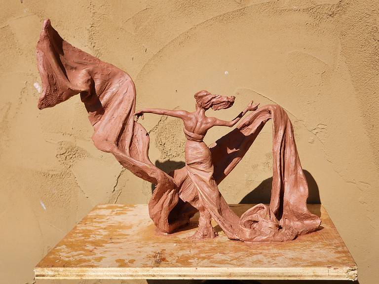 Laura Teste Contemporary Bronze Sculpture Timekeeper Opus