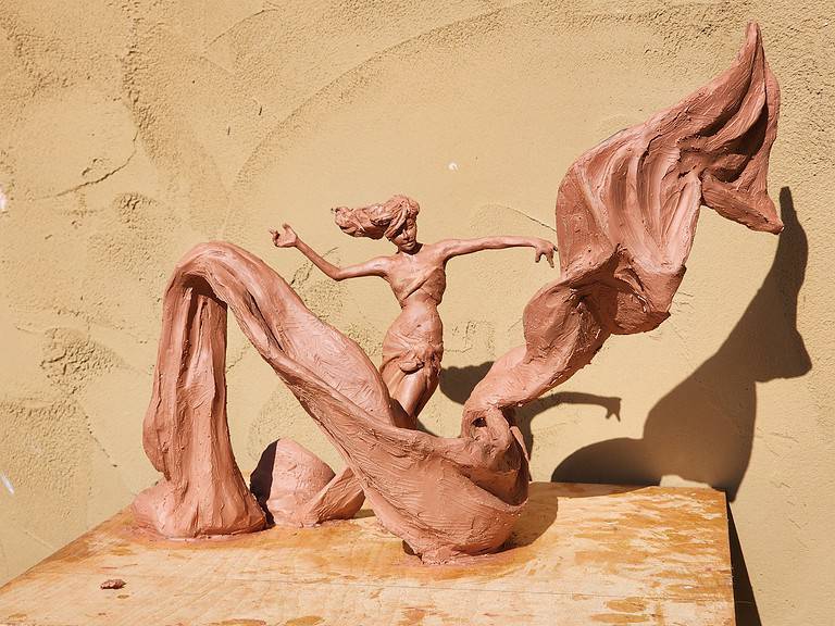 Laura Teste Contemporary Bronze Sculpture Timekeeper Opus