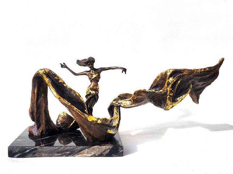 Laura Teste Contemporary Bronze Sculpture Timekeeper Opus