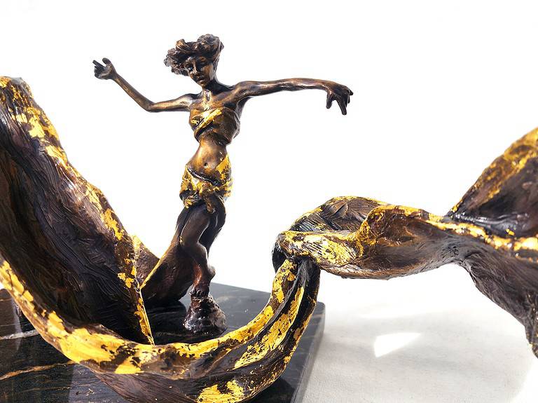 Laura Teste Contemporary Bronze Sculpture Timekeeper Opus