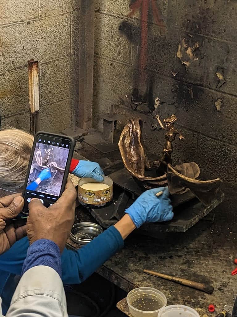 Laura Teste Contemporary Bronze Sculpture Timekeeper Opus