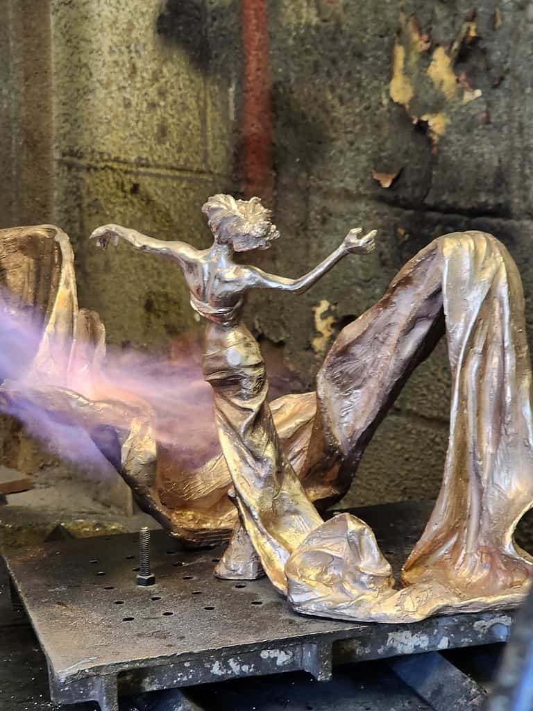 Laura Teste Contemporary Bronze Sculpture Timekeeper Opus