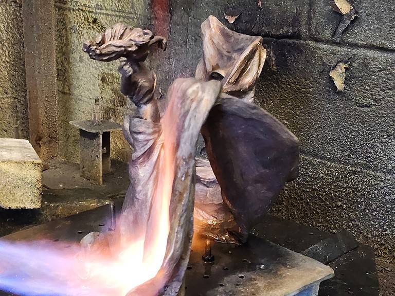 Laura Teste Contemporary Bronze Sculpture Timekeeper Opus