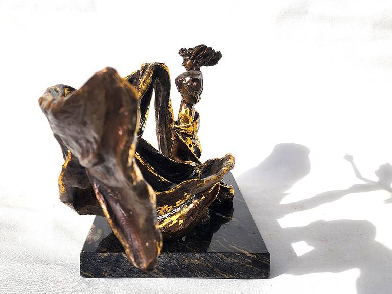 Laura Teste Contemporary Bronze Sculpture Timekeeper Opus