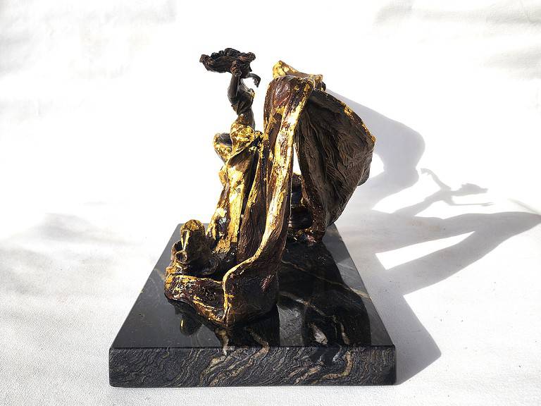 Laura Teste Contemporary Bronze Sculpture Timekeeper Opus