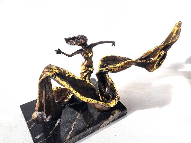 Laura Teste Contemporary Bronze Sculpture Timekeeper Opus