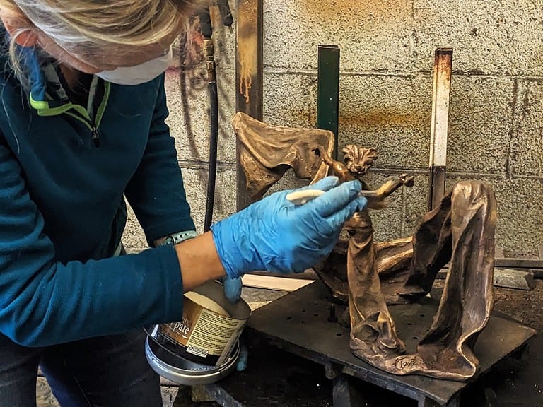 Laura Teste Contemporary Bronze Sculpture Timekeeper Opus