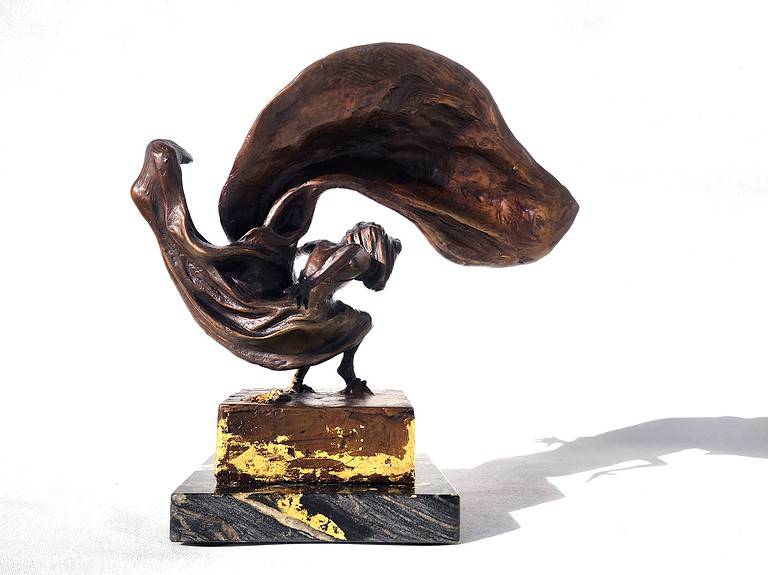Laura Teste Contemporary Bronze Sculpture Touch and Go