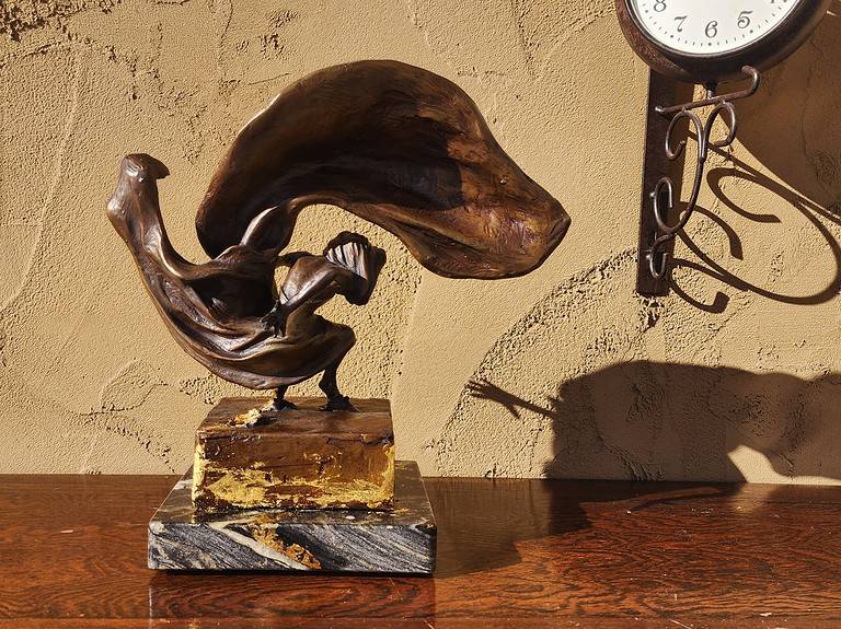 Laura Teste Contemporary Bronze Sculpture Touch and Go