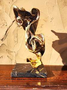 beautiful elegant bronze dancer girl