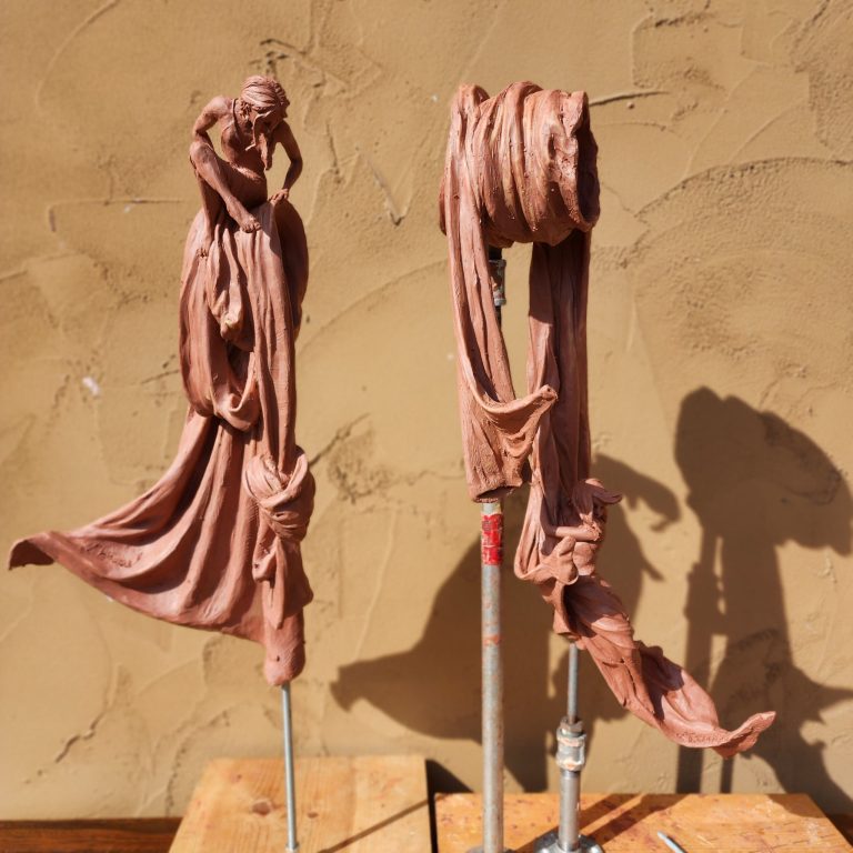 Laura Teste Bronze Sculpture Saving Venice Figurative