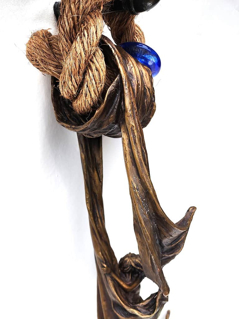 Laura Teste Bronze Sculpture Saving Venice Figurative