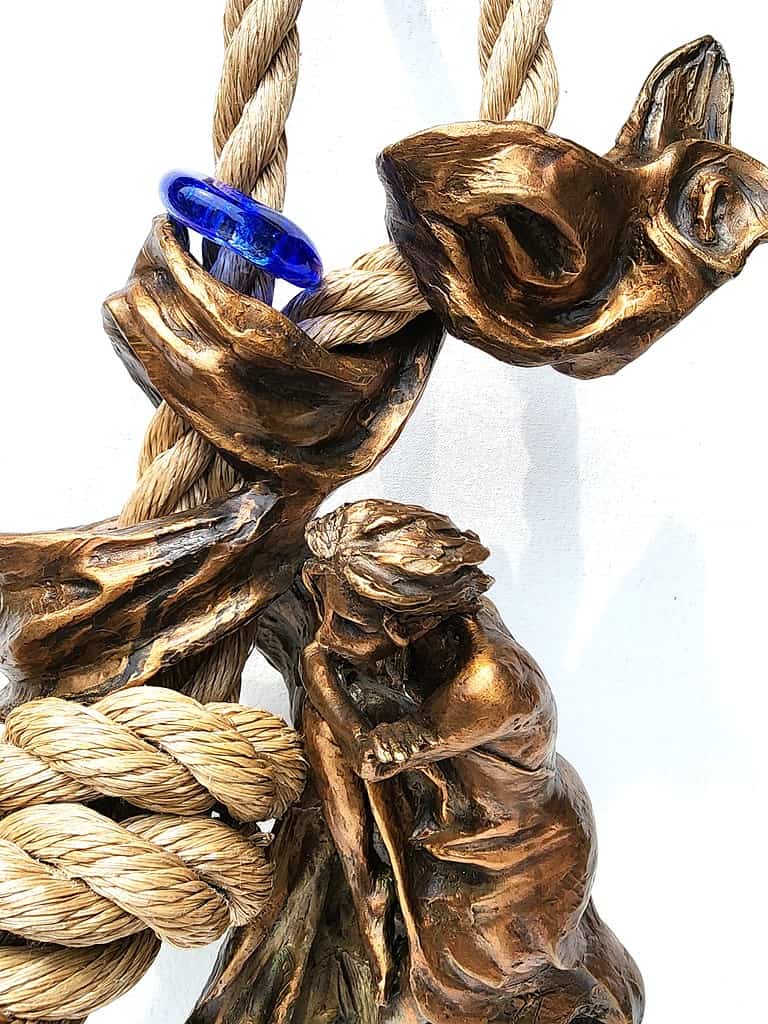 Laura Teste Bronze Sculpture Saving Venice Figurative