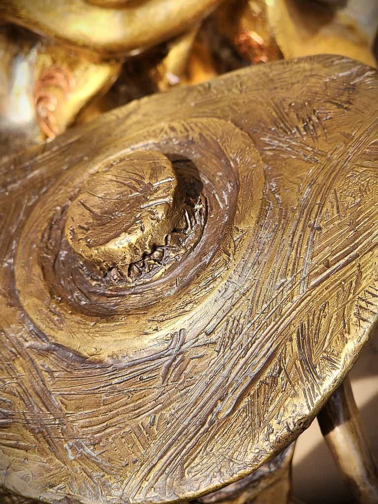 Laura Teste Contemporary Bronze Sculpture Eclipse Figurative Bronze, Dancer, Elegant, sculpture, Graceful, famous, world artist with hat