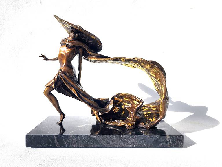 Laura Teste Contemporary Bronze Sculpture Eclipse