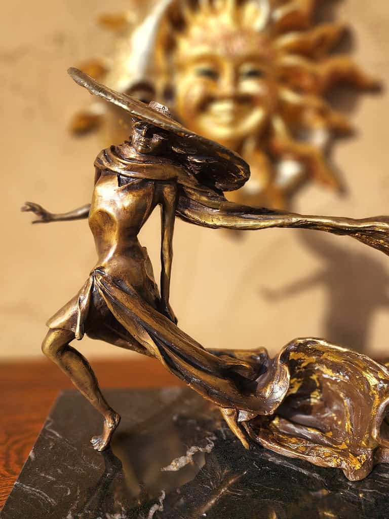 Laura Teste Contemporary Bronze Sculpture Eclipse Figurative Bronze, Dancer, Elegant, sculpture, Graceful, famous, world artist