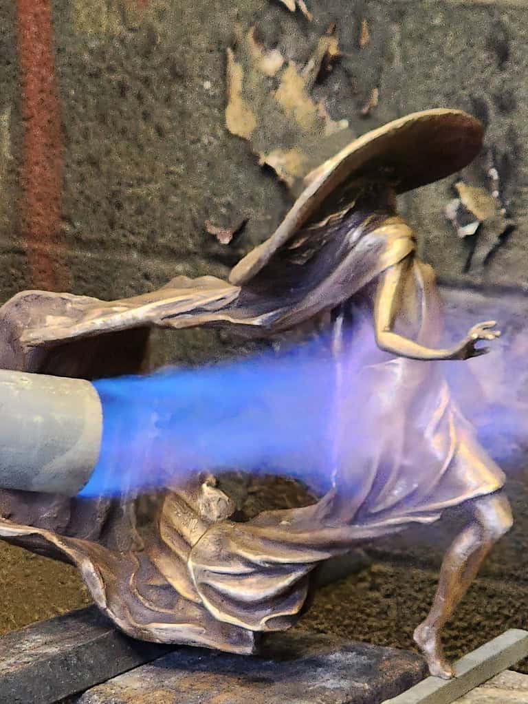 Laura Teste Contemporary Bronze Sculpture Eclipse patina bronze