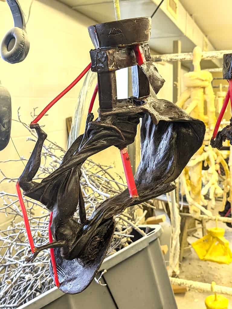 Laura Teste Contemporary Bronze Sculpture Eclipse wax model bronze