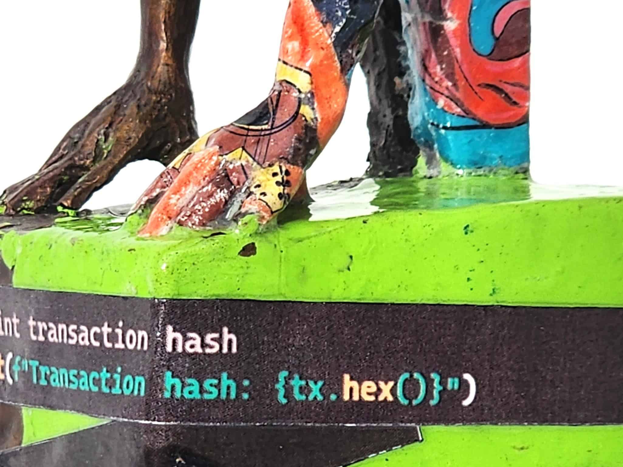 Bronze in the Digital Age, Identity, NFT, python code in art
