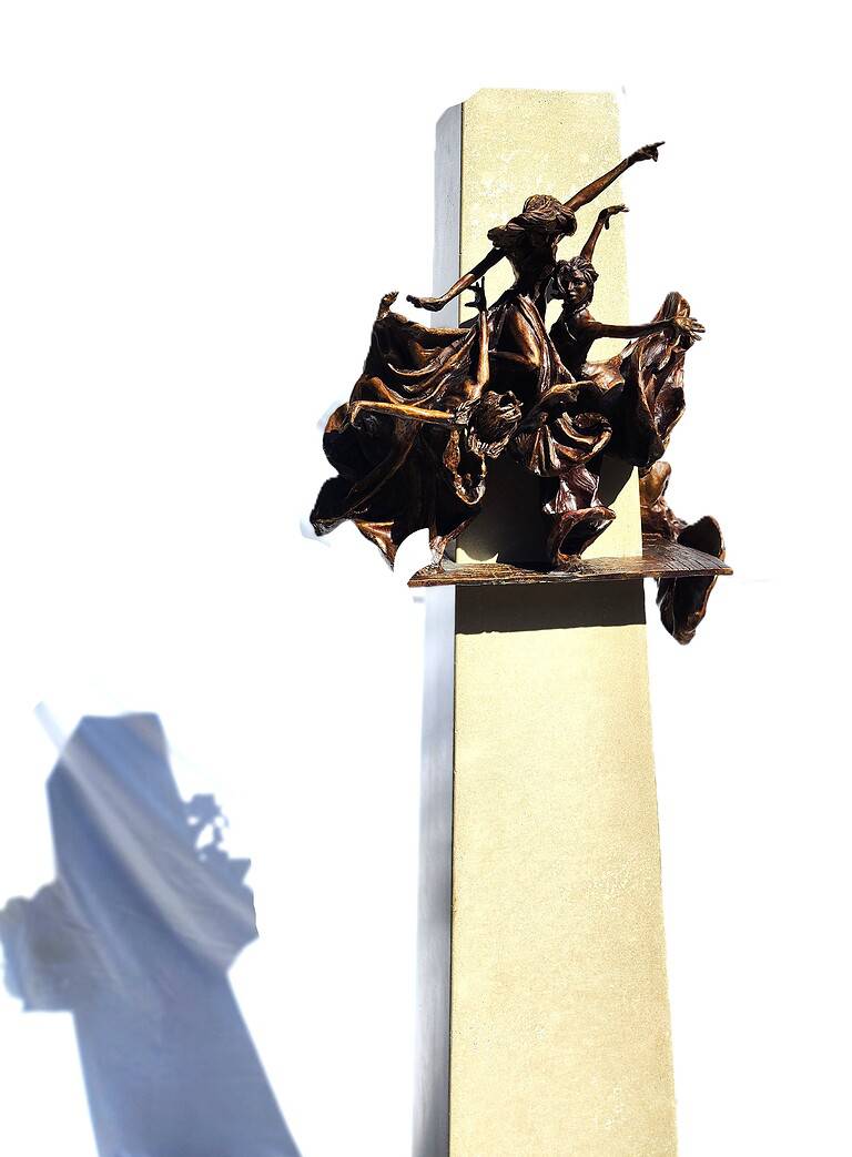 Laura Teste Bronze Contemporary Sculpture Against All Odds