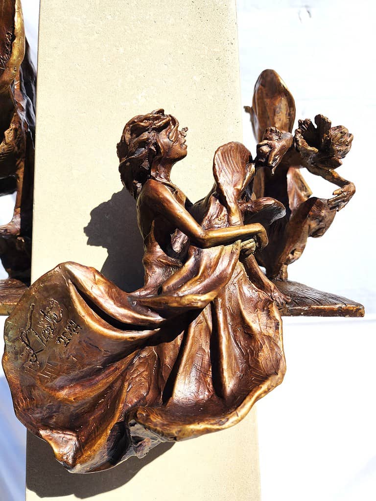 Laura Teste Bronze Contemporary Sculpture Against All Odds