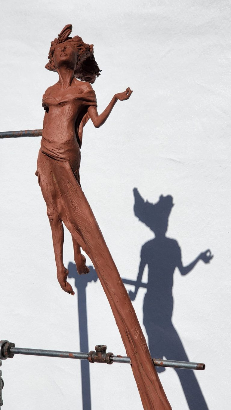 Laura Teste Bronze Sculpture Life Size Outdoor Garden One Wild Precious Life