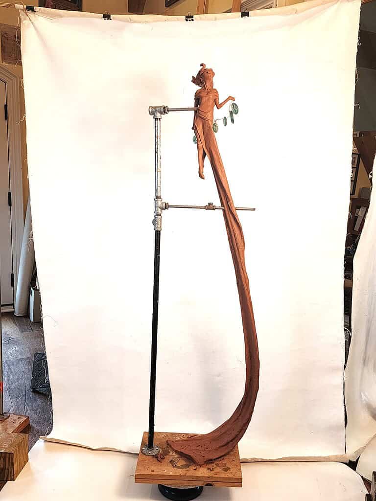 Laura Teste Bronze Sculpture Life Size Outdoor Garden