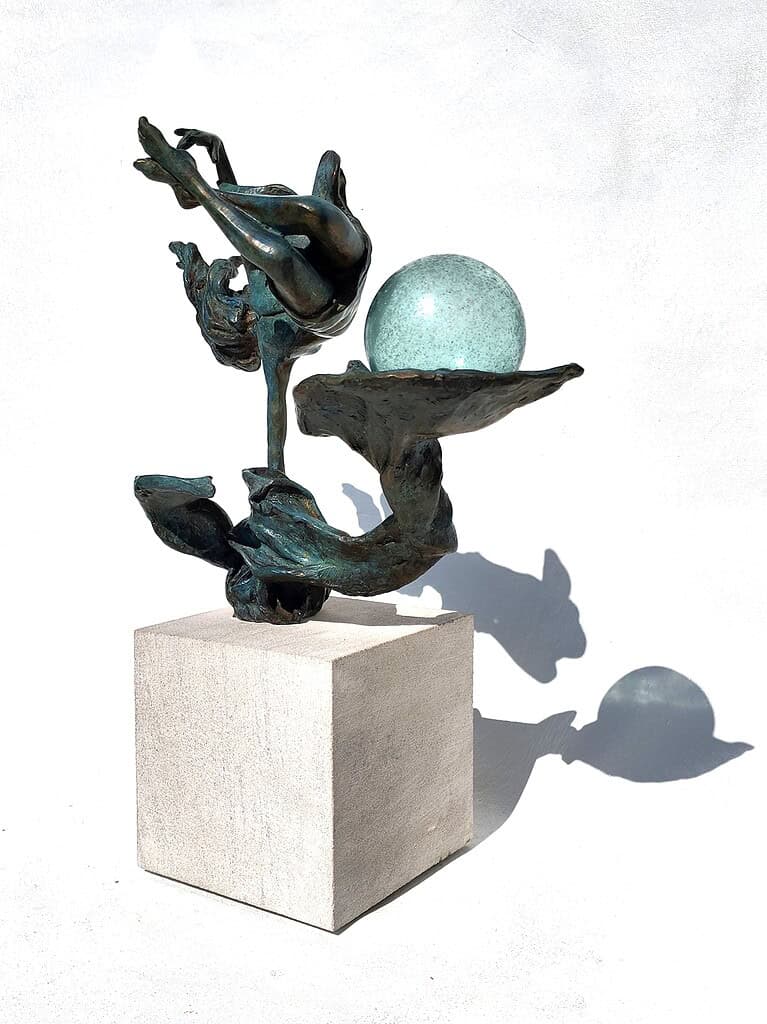Laura Teste Bronze Sculptor Contemporary Figurative Oceans Apart