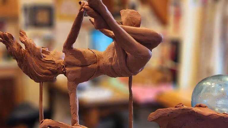 Laura Teste Bronze Sculptor Contemporary Figurative Oceans Apart