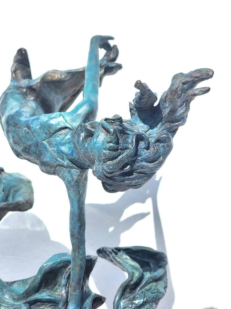 Laura Teste Bronze Sculptor Contemporary Figurative Oceans Apart