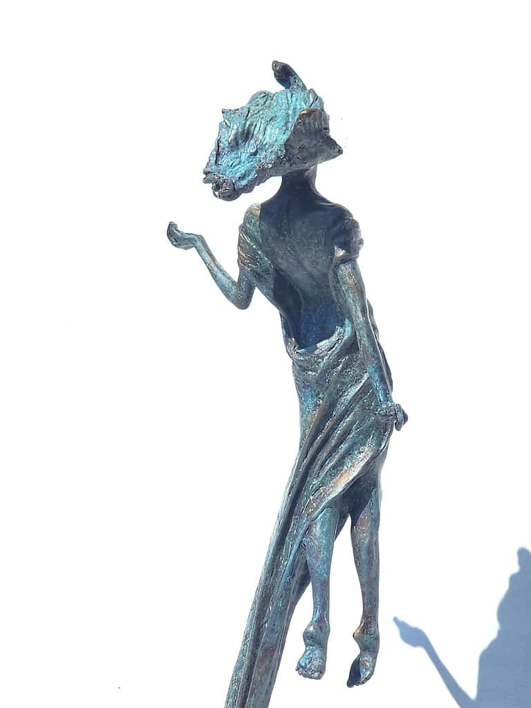 Laura Teste Bronze Sculpture Life Size Outdoor Garden One Wild Precious Life