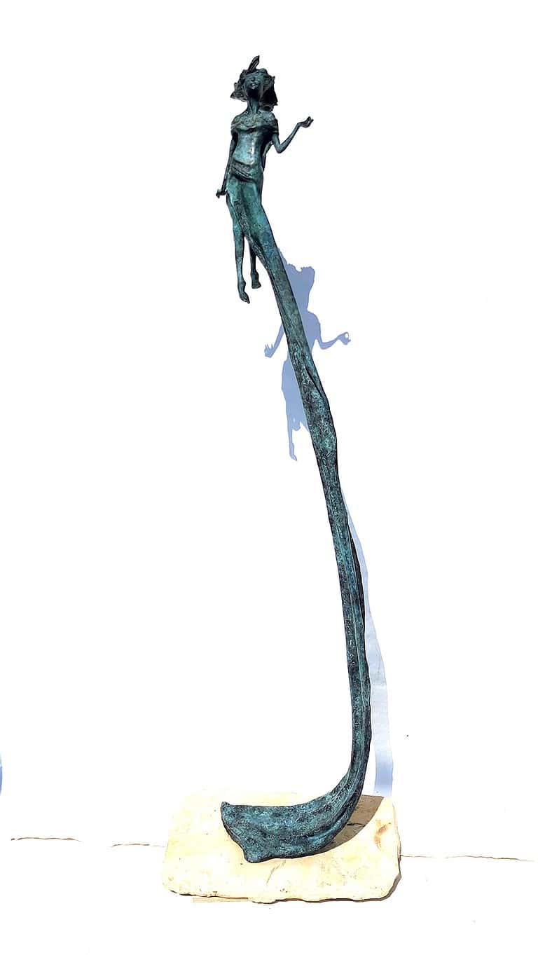 Laura Teste Bronze Sculpture Life Size Outdoor Garden One Wild Precious Life