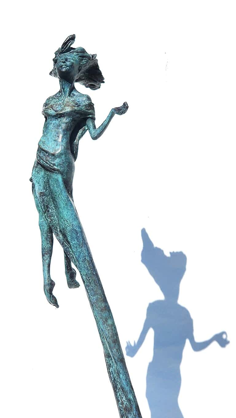 Laura Teste Bronze Sculpture Life Size Outdoor Garden One Wild Precious Life