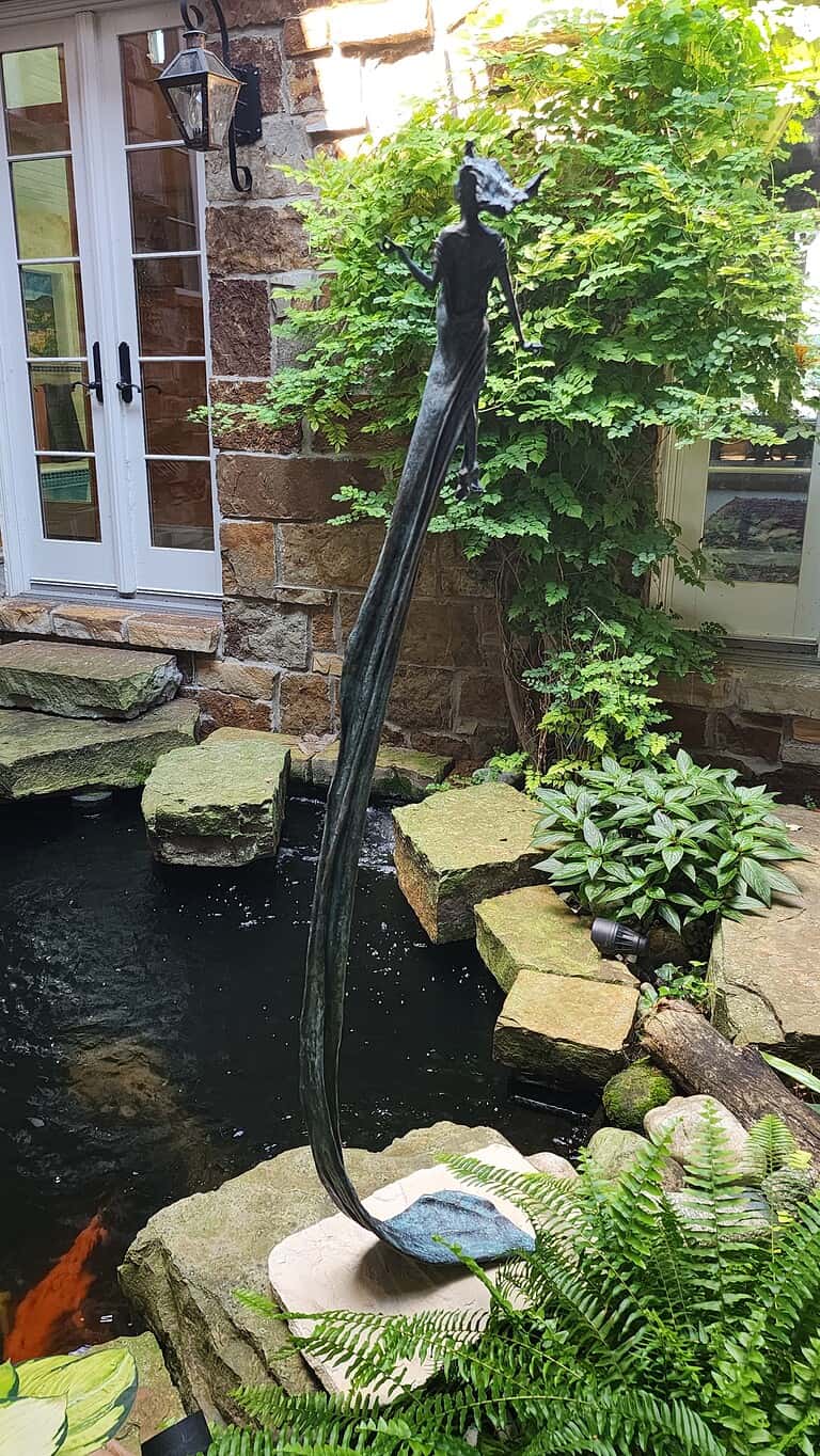 Laura Teste Bronze Sculpture Life Size Outdoor Garden One Wild Precious Life