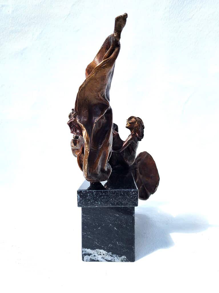 Laura Teste Contemporary Bronze Sculpture Two this moment