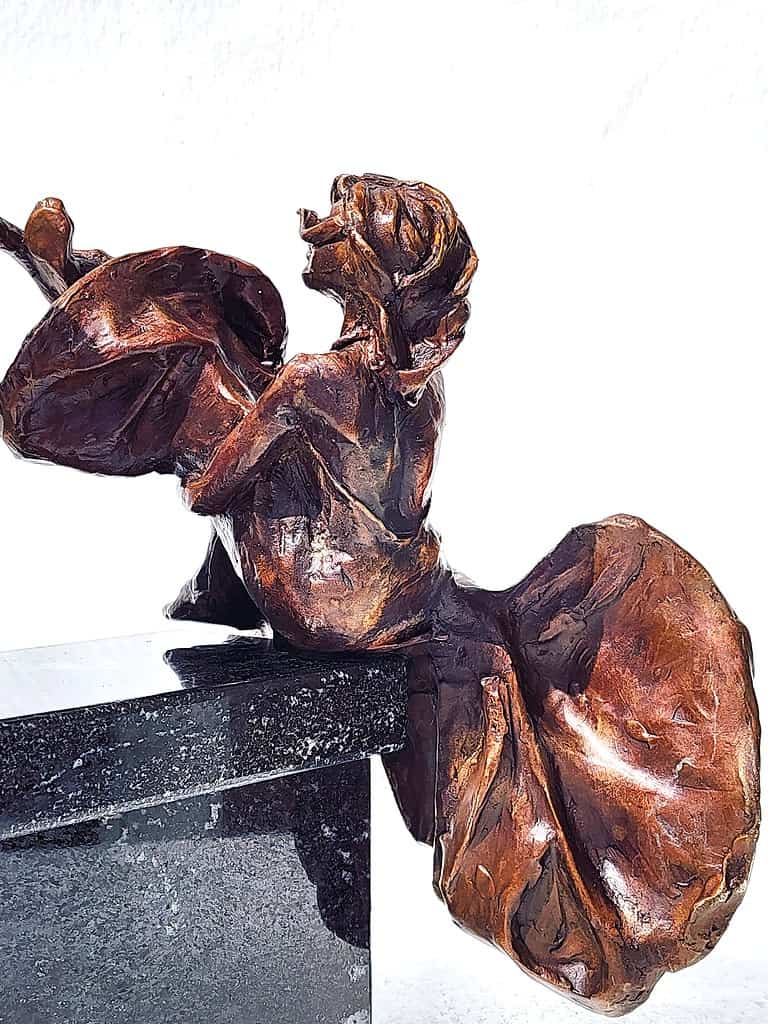 Laura Teste Contemporary Bronze Sculpture Two this moment